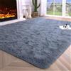 VanderHOME Morbido Tappeto a Pelo Lungo Antiscivolo Shaggy Rettangolare Tappeto Salotto Pelo Lungo Soggiorno per camera da Letto Soggiorno Decorazione grigio-120 * 160cm
