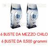 Caffè Borbone Caffè in Grani Borbone 6 Buste da 500 grammi BLU - Offerta da 3Kg Caffe Borbone