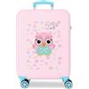 Roll Road Happy Pets Multicolore Valigia da Cabina 38x55x20 cm Rigido ABS Chiusura a Combinazione Laterale 34L 2.6 kg Bagaglio a Mano