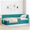 vidaXL Cornice del letto ad angolo con testiera Velluto Daybed moderno Divano vidaXL