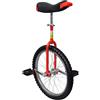 vidaXL Monociclo ruota regolabile rosso acciaio e plastica uniciclo 20" / 50,8cm vidaXL