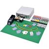 vidaXL Set Gioco Poker Blackjack 600 Chips Fiches Laser Alluminio Carte vidaXL