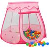 vidaXL Tenda da Gioco per Bambini con 250 Palline 102x102x82 cm Colori Diversi vidaXL