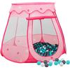 vidaXL Tenda da Gioco per Bambini con 250 Palline 102x102x82 cm Colori Diversi vidaXL
