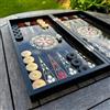 Senza marchio Set scacchi backgammon dama x grandi dama da 19,6" in legno 3 in 1 🎁