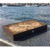 Senza marchio Set backgammon stile antico mappa del mondo tavola da backgammon in...
