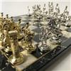 Senza marchio Set scacchi per adulti scacchiera in legno dell'Impero Romano fatta a mano - ...