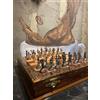 Senza marchio Set scacchi di lusso dell'impero romano - tavola intarsiata solida fatta a...