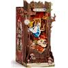 Book Nook Kit Miniature Da Costruire DIY Booknook Fall into Wonder 3D Puzzle Leg