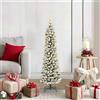 vidaXL Albero di Natale Artificiale con 150 LED e Neve Fioccata 120 cm vidaXL