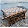 Senza marchio Puzzle scacchiera vintage in noce con chiave nascosta - regalo in legno...