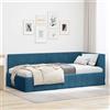 vidaXL Cornice del letto ad angolo con testiera Velluto Daybed moderno Divano vidaXL
