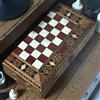 Senza marchio Set Scacchi Backgammon Fatto a Mano in Legno Massello Gioco da Tavolo 3 in...