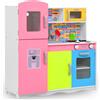 vidaXL Cucina Giocattolo per Bambini in MDF 80x30x85cm Multicolore Gioco Ruolo vidaXL