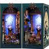 Kit Book Nook DIY per Adulti: Casa in Miniatura Con Luci LED Da Montare, Modell