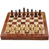 BCBESTCHESS 25.4cm x Legno Magnetico Pieghevole Viaggio Scacchi Tavola Gioco Set Con 2 Extra