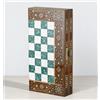 Senza marchio Set Backgammon Fatto a Mano 13,8" Legno Massello Intarsio Mosaico Turco 🎁...