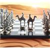 Senza marchio Antico Set Scacchi Fatto a Mano Cleopatra Faraone Marmo Legno Tavola Regalo N...