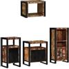 vidaXL Set di mobili per il bagno con cassetto con lo scaffale 4 pcs Bagno vidaXL