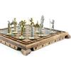 Senza marchio Set Scacchi Fatto a Mano Cleopatra Faraone Tavola Vintage, Pezzi XL 🎁...