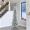 vidaXL Albero di Natale Artificiale con 150 LED e Neve Fioccata 120 cm vidaXL