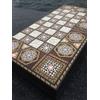 Senza marchio Set scacchi dama backgammon fatti a mano x grande tavola in legno da 19,6"...