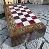 Senza marchio Set scacchi backgammon tavola in legno massello fatta a mano dama premium 🎁...