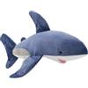 vidaXL Giocattolo di Peluche Squalo Bianco Blu e Morbido Gioco Bambini vidaXL