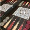 Senza marchio Set Backgammon Classico Fatto a Mano X Grande Tavola di Legno 19,6" 🎁...