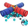 vidaXL Tunnel da Gioco per Bambini con 250 Palline Giocattolo Colori Diversi vidaXL
