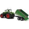 JAMARA KIT TRATTORE FENDT VARIO 1050 CARRELLO RIMORCHIO CASSONE RIBALTABILE ELETTRICO