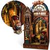 Does not apply LED Puzzle 3D Stazione Magia Book Nook Kit - Puzzle 3D in Legno Interattivo LED
