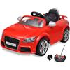 vidaXL Macchina Elettrica Cavalcabile Audi Telecomando Rossa Gioco Bambini vidaXL