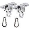 2 coppia di Heavy Duty Altalena Gancio Appendiabiti in acciaio Fuso