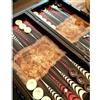 Senza marchio Set Backgammon Handmade Mappa del Mondo Legno Gioco Dama da Tavolo 19,6" 🎁...