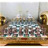 Senza marchio Set scacchi romani di lusso fatti a mano tavola in legno pezzi antichi - rega...