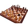BCBESTCHESS 40.6cm x Legno Magnetico Pieghevole Viaggio Scacchi Tavola Gioco Set Con 2 Extra