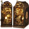 Kit Book Nook DIY per Adulti - Casa in Miniatura Con Luci LED Da Montare, Modell