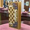 Senza marchio Backgammon Set Gioco da Tavolo in Legno Persiano Khatam Fatto a Mano 19,6"...