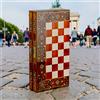 Senza marchio Set backgammon mosaico turco 13,8" gioco fatto a mano in legno massello 🎁