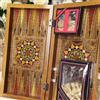 Senza marchio Premium Backgammon Scacchi Combo Set Fatto a Mano Legno Massello Intarsiato...