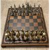 Senza marchio Set scacchi vintage Impero romano - scacchiera in noce massello fatta a mano,...