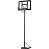 DecHome Canestro Basket Altezza Regolabile 231-305cm Base PVC Trasparente -Nero