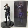 RESIDENT EVIL LEON S. KENNEDY ACTION FIGURE 30CM HORROR GAME STATUA COLLECTION.