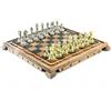 Senza marchio Set scacchi di lusso scacchiera vintage e pezzi in ottone 100% fatti a mano |...