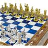 Senza marchio Set di scacchi artigianali dell'Impero Romano - Stoccaggio e tavola...