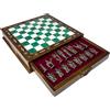 Senza marchio Set scacchi con scacchiera in palissandro fatta a mano faraone egiziano 🎁Reg...