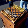 Senza marchio Set Scacchi Lusso Vintage Tavola Peso Pezzi Ottone 100% Fatto a Mano | Idea R...