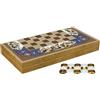 Senza marchio Set Backgammon Handmade Khatam Persiano Legno Tavola Dama 19,6" Regalo...