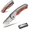 WORKPRO Coltello Multiuso con Manico in Legno, Lama in Metallo Pesan zj9B